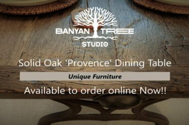 Reclaimed Solid Oak 'Provence' Dining Table