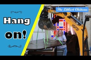 Getting a 200 kg dining table into our living room with just the two of us - The Littlest Chateau