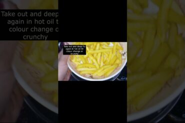 Crunchy French Fries Recipe #shorts