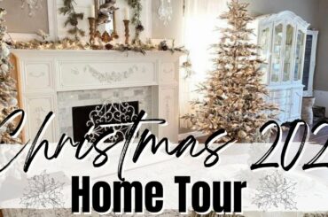 CHRISTMAS 2021 HOME TOUR ~ FRENCH COUNTRY CHRISTMAS DECOR ~ DECORATING IDEAS FOR CHRISTMAS
