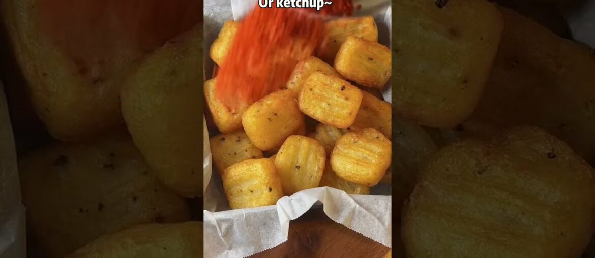 Creamy crunchy bubble potato pillows #cooking#foodasmr#asmrcooking #vegan #recipes#homecook#potatoes