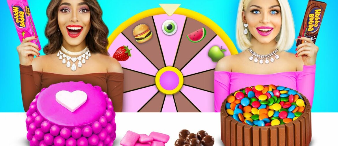 Bubble Gum VS Chocolate Food Challenge! Giant Sweets VS Bubble Gum Blowing War by RATATA CHALLENGE