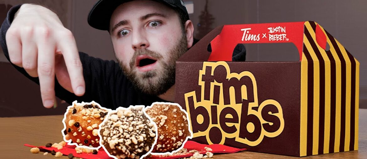 Tim Hortons "Timbiebs" taste test