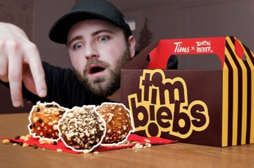 Tim Hortons "Timbiebs" taste test