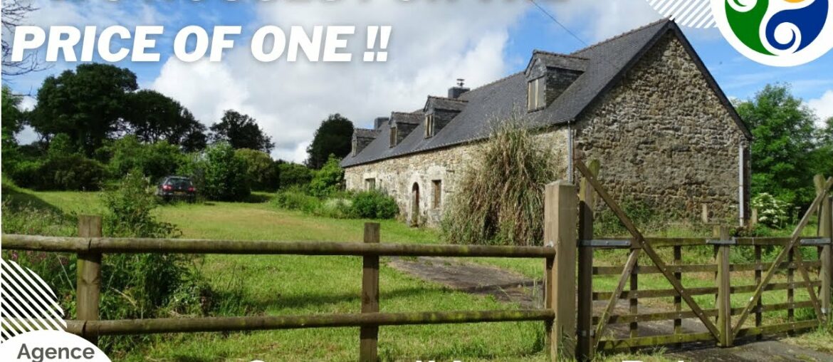 FRENCH PROPERTY FOR SALE – Two houses for the price of one!! Brittany, France FRENCH PROPERTY FOR SALE - Two houses for the price of one!! Brittany, France