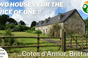 FRENCH PROPERTY FOR SALE - Two houses for the price of one!! Brittany, France