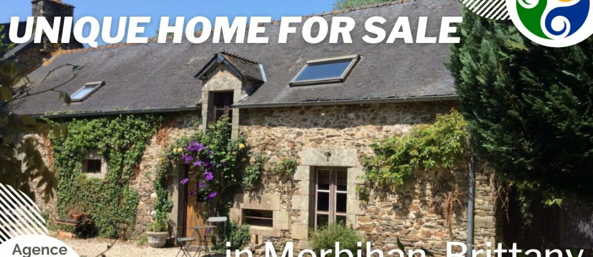 FRENCH HOUSE FOR SALE - Atmospheric stone cottage in Brittany, France