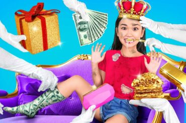 A BILLIONAIRE ADOPTED ME! Funny Parenting Situations in My New Adopted Family by 123 GO! CHALLENGE