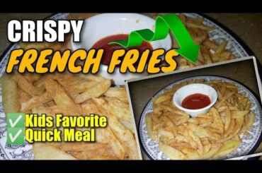 How to make crispy french fries|| homemade perfect french fries recipe|| bazar jesy fries by amna