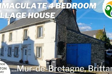 FRENCH HOME FOR SALE - Immaculate 4 bedroom village house in Central Brittany