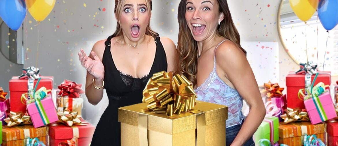 SURPRISING HER WITH 24 GIFTS FOR HER 24TH BIRTHDAY!!