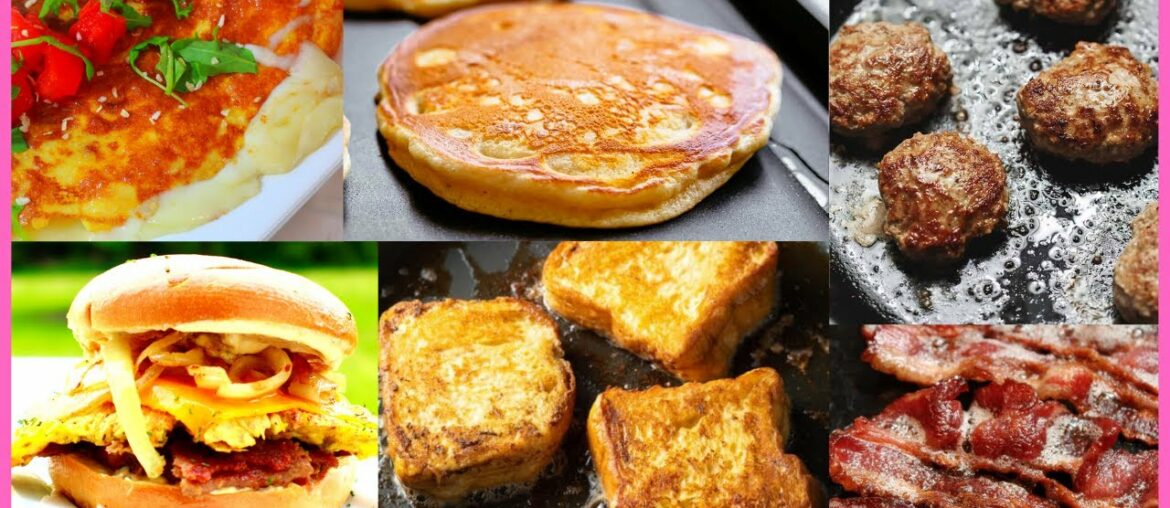 BREAKFAST RECIPE COMPILATION| Pancakes|French Toast|Omelet |Homemade Sausage |RELAXING COOK WITH ME