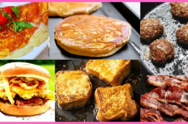 BREAKFAST RECIPE COMPILATION| Pancakes|French Toast|Omelet |Homemade Sausage |RELAXING COOK WITH ME
