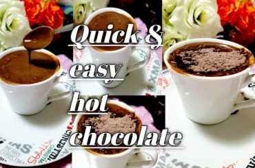 How To Make Hot Chocolate|Quick & easy hot chocolate recipe|Sumaiya zaman foodies #shorts