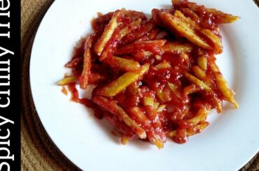 spicy chilly fries recipe || french fries recipe by al hadi recipes