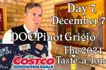Day 7, December 7th, Costco Wine Advent-ure Calendar. DOC Pinot Grigio Full Review & Score