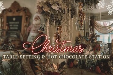 ELEGANT & WHIMSICAL | CHRISTMAS TABLE SETTING DECOR IDEAS | HOLIDAY TABLE DECORATION IDEAS 2021