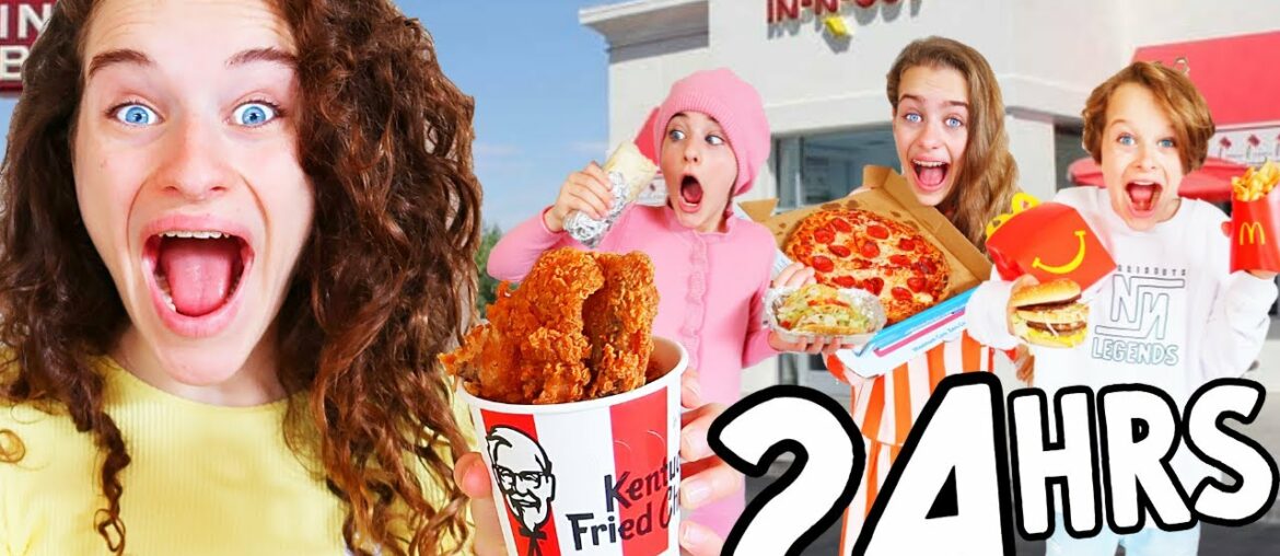 ONLY EATING FAST FOOD FOR 24hrs w/The Norris Nuts