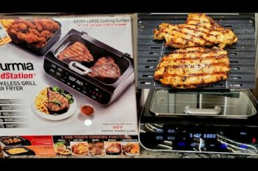 Target Gourmia Foodstation 5in1 Smokeless Grill & Air Fryer with Smoke Extracting Technology Review
