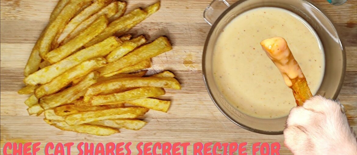 Cat Makes Crispiest French Fries | French Fries Recipe #frenchfries #cookingcat #catcooking #cooking