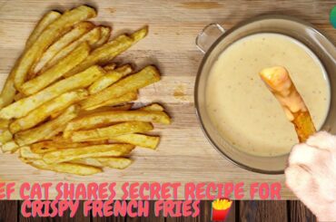 Cat Makes Crispiest French Fries | French Fries Recipe #frenchfries #cookingcat #catcooking #cooking