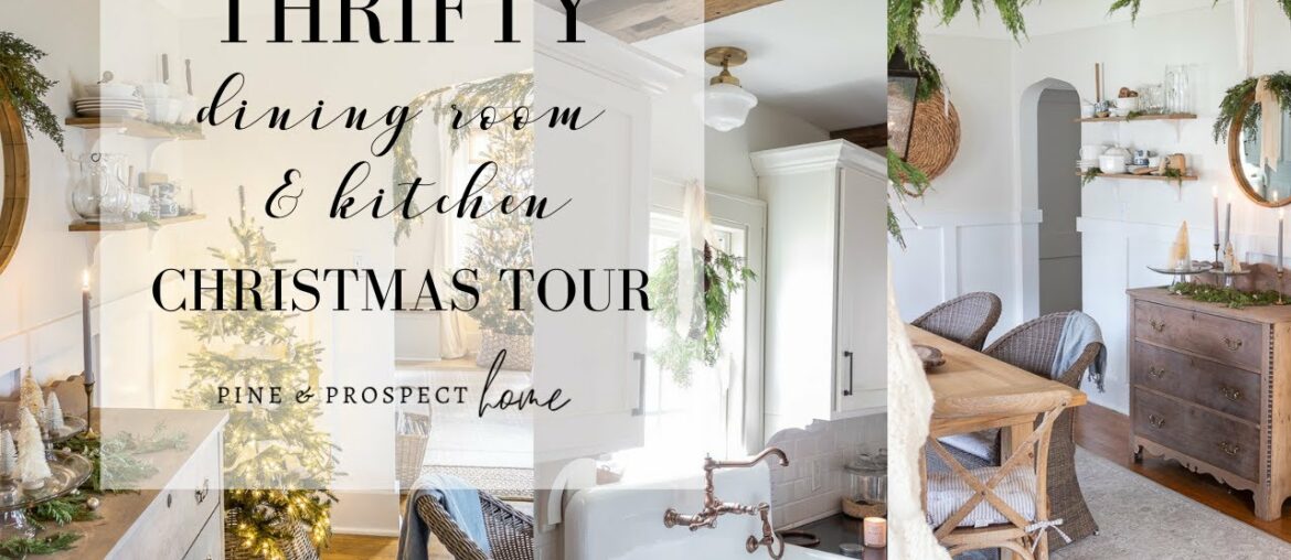 Thrifty Dining Room and Kitchen Christmas Tour! Thrifty Dining Room and Kitchen Christmas Tour!