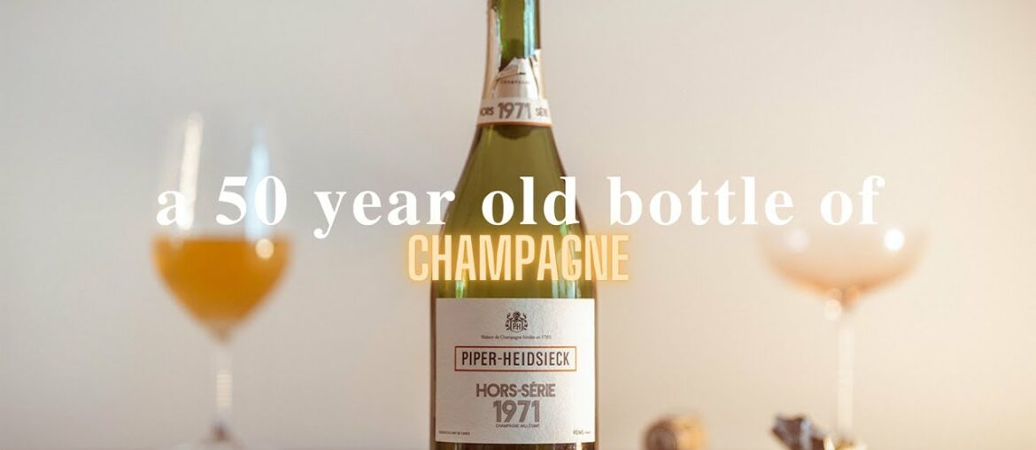 WINE / Tasting a 50 Year Old Champagne / 1971 Piper Heidsieck Hors-Serie / Sony A1 Cinematic footage