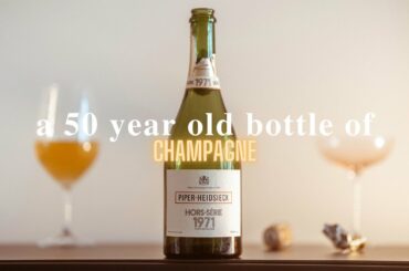 WINE / Tasting a 50 Year Old Champagne / 1971 Piper Heidsieck Hors-Serie / Sony A1 Cinematic footage