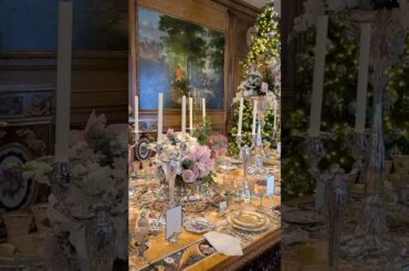 Have you ever seen a dinning room like this?! #hillwoodmuseum #noble #dining #nobledining #shorts