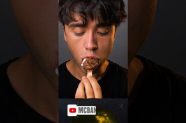 Eating Gourmet Chocolate ICE CREAM Big Bites NUTELLA Mukbang | McBang ASMR #Shorts