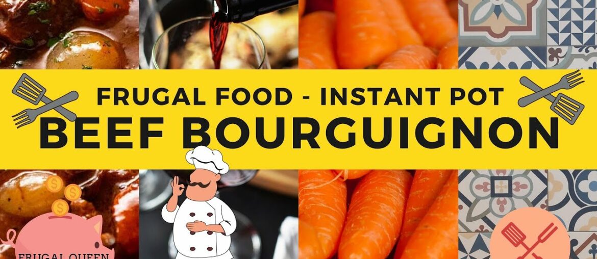 Beef Bourguignon - Instant Pot Recipe for a delicious Frugal Food Friday #instantpot #bourguignon