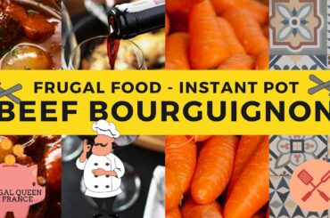 Beef Bourguignon - Instant Pot Recipe for a delicious Frugal Food Friday #instantpot #bourguignon