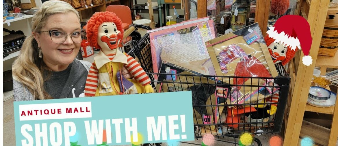 I FILLED MY CART FAST! | Antique Mall Shop With Me | Finders Keepers