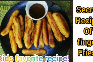 crispy finger fries|| secret recipe of French fries|| special recipe for kids||
