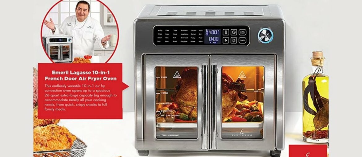 Air Fryer with French Doors Emeril Lagasse 26 QT Extra Large Air Fryer with French Doors Emeril Lagasse 26 QT Extra Large