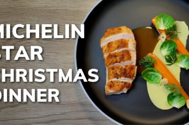 Fine dining CHRISTMAS DINNER at home | Crispy Skin Chicken Recipe