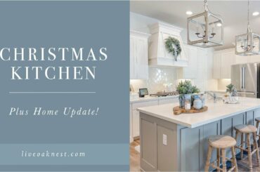 French Cottage Christmas Kitchen Home Update, French Farmhouse Pendant Lighting Homary Review