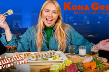 Julia Tries 33 Of The Most Popular Menu Items At Kona Grill | Delish