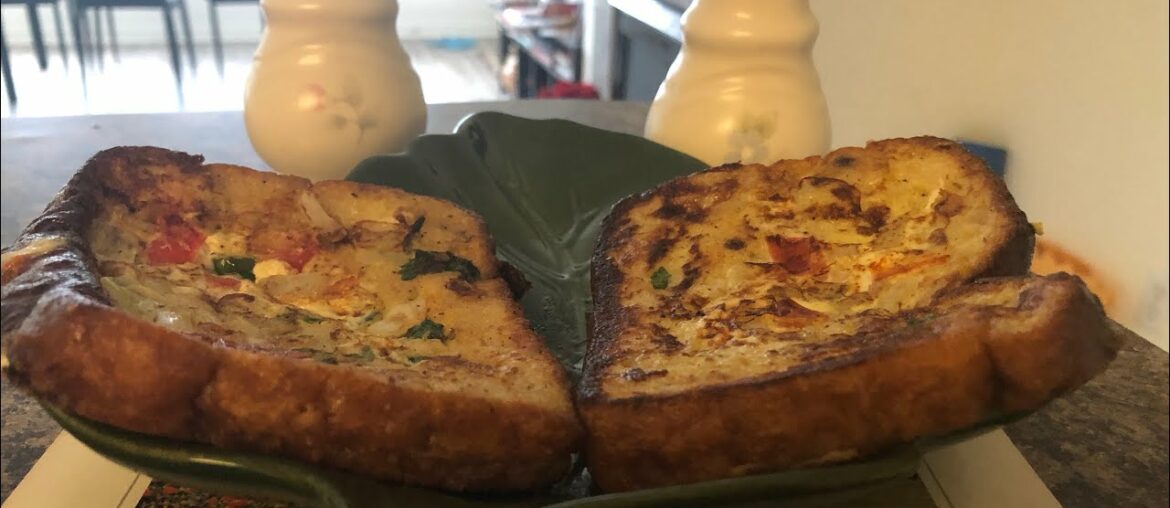 French Toast | Quick Breakfast | Bread | Eggs | Red Onions | Hot Pepper | Easy Recipe | MoodElevator
