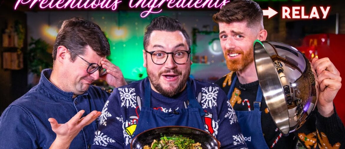 "PRETENTIOUS INGREDIENTS" RECIPE RELAY CHALLENGE!! | PASS IT ON S2 E30 | SORTEDfood "PRETENTIOUS INGREDIENTS" RECIPE RELAY CHALLENGE!! | PASS IT ON S2 E30 | SORTEDfood