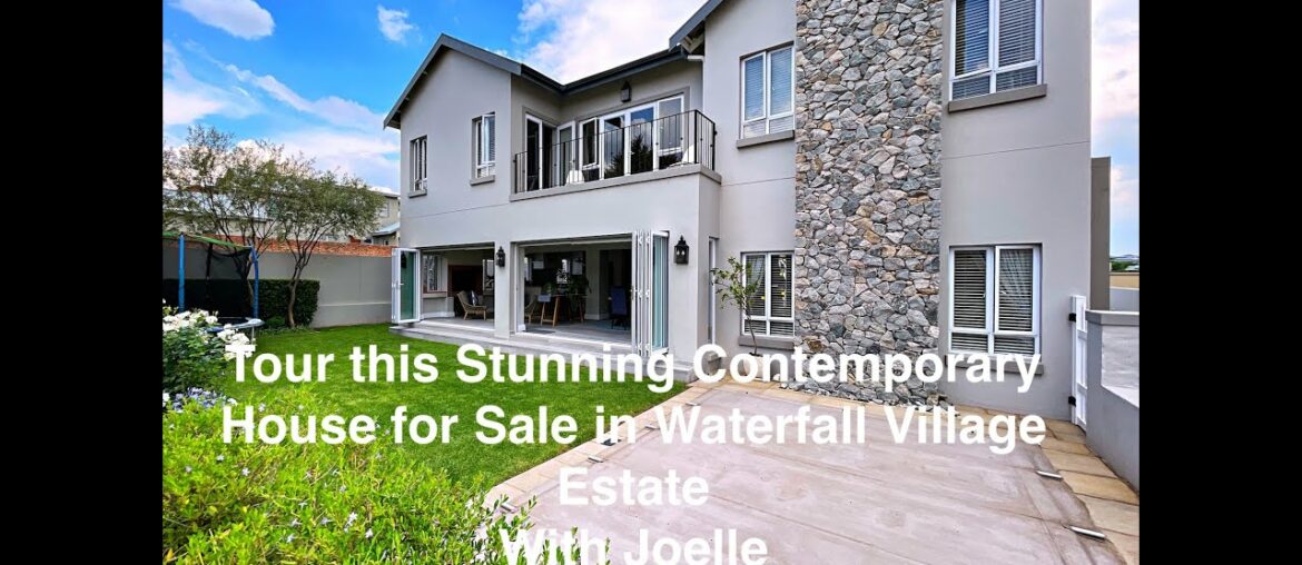 Full Tour of contemporary French Provincial House In Waterfall Village Estate for Sale R6 399 000