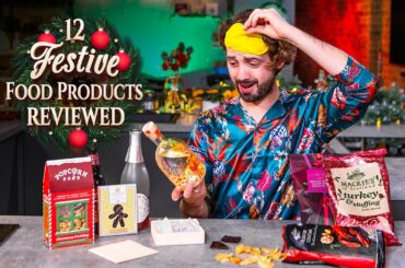 Taste Testing 12 FESTIVE FOOD Products!! | SORTEDfood