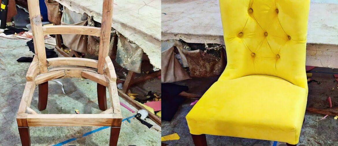 How to make chaster fild dining chair sofa step by step tutorial