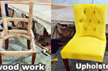 How to make chaster fild dining chair sofa step by step tutorial