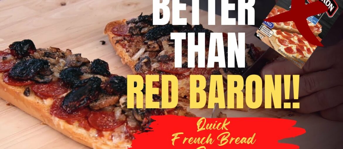 No Dough? No Problem! Quick and Easy French Bread Pizza Recipe |  Brad The Kitchen Guy