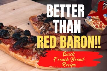 No Dough? No Problem! Quick and Easy French Bread Pizza Recipe |  Brad The Kitchen Guy