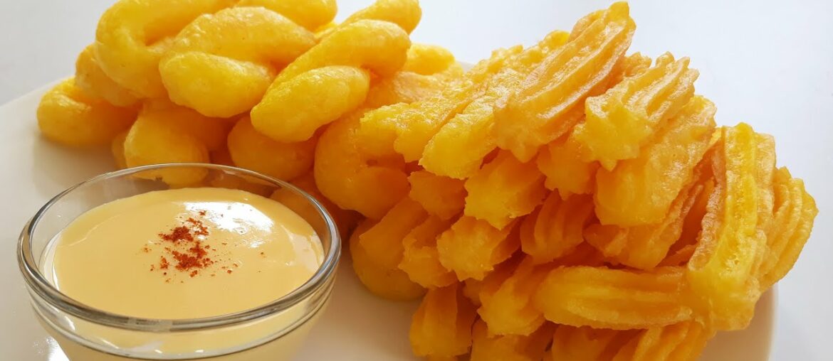 Crispy French Fries with Cheese Sauce | MACHINE-FREE CHURROS RECIPE