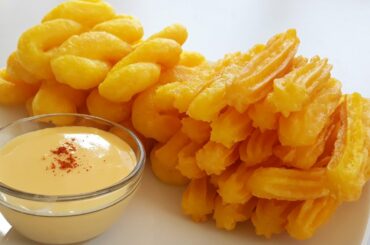 Crispy French Fries with Cheese Sauce | MACHINE-FREE CHURROS RECIPE
