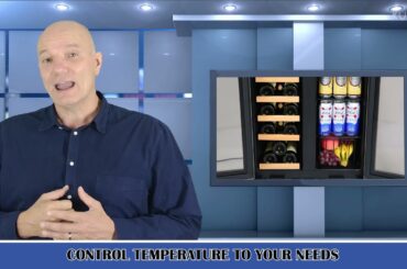 Wine & Beverages Cooling Refrigerator Dual Zone For Extra Storage