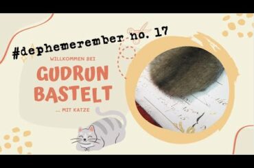 #dephemerember Tag 17: Kassenbuchpapier + Stoff